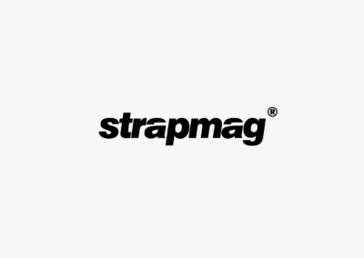 Opracowanie logo firmowego oraz layouty strony internetowej Strapmag
