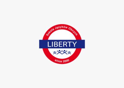Budowa marki. Rebranding logo firmowego, opracowanie identyfikacji wizualnej, kompletu materiałów reklamowych oraz layoutu firmowej strony internetowej Szkoła Języków Obcych Liberty